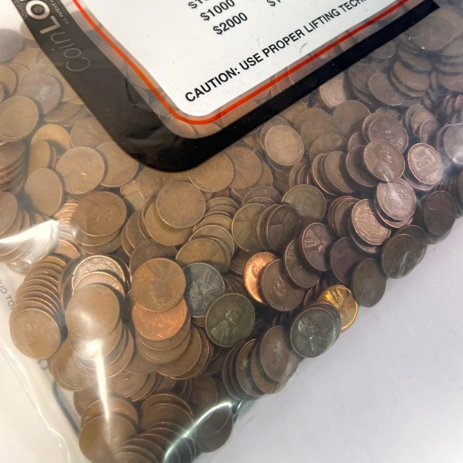 1909-1958 Wheat Cent 1000 Count Monster 7lb Bag (Fully Loaded) - Image 3