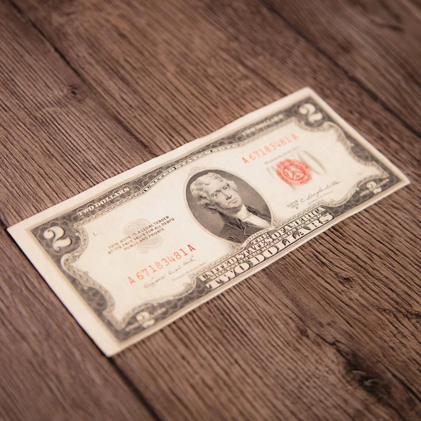 $2 Red Seal Note F-AU (Random Year) - Image 3