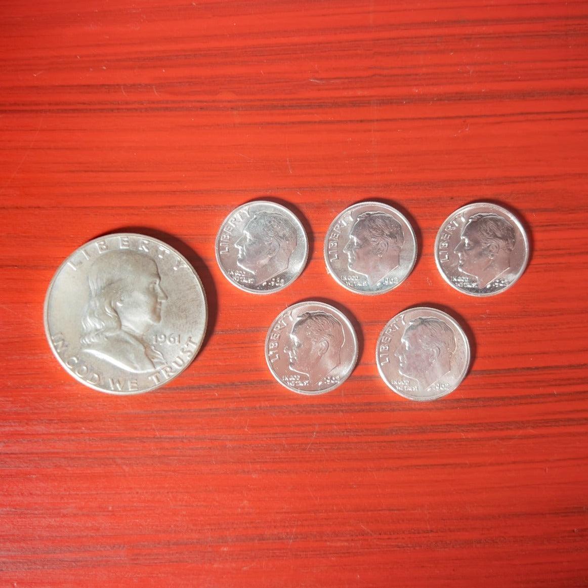 $1 Face Value 90% Silver Coins - Image 4